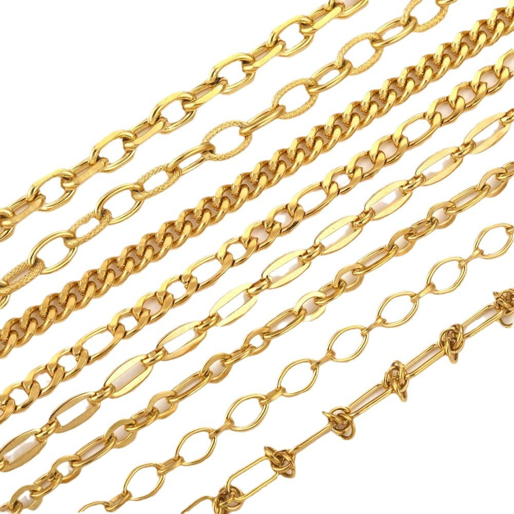 Edelstahl Kette Halskette DIY Handarbeit Schmuck Zubehör