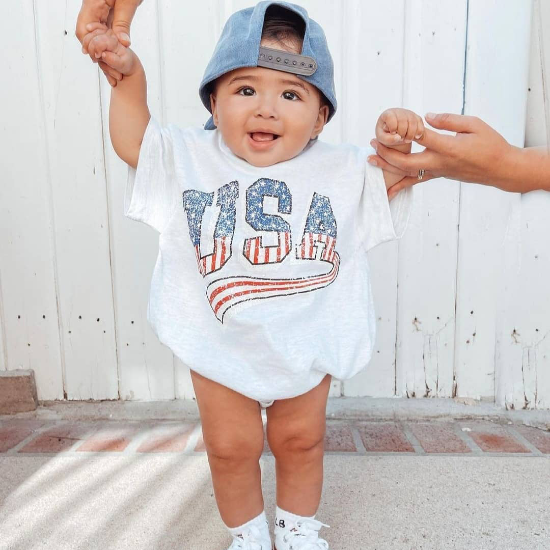Newborn Summer Jumpsuit Printed Summer