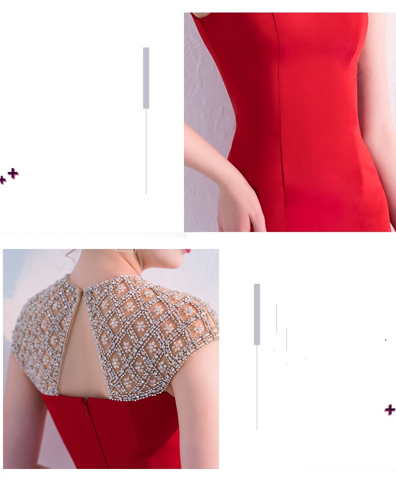 Elegantes Abendkleid mit langem Fischschwanz-Abschluss