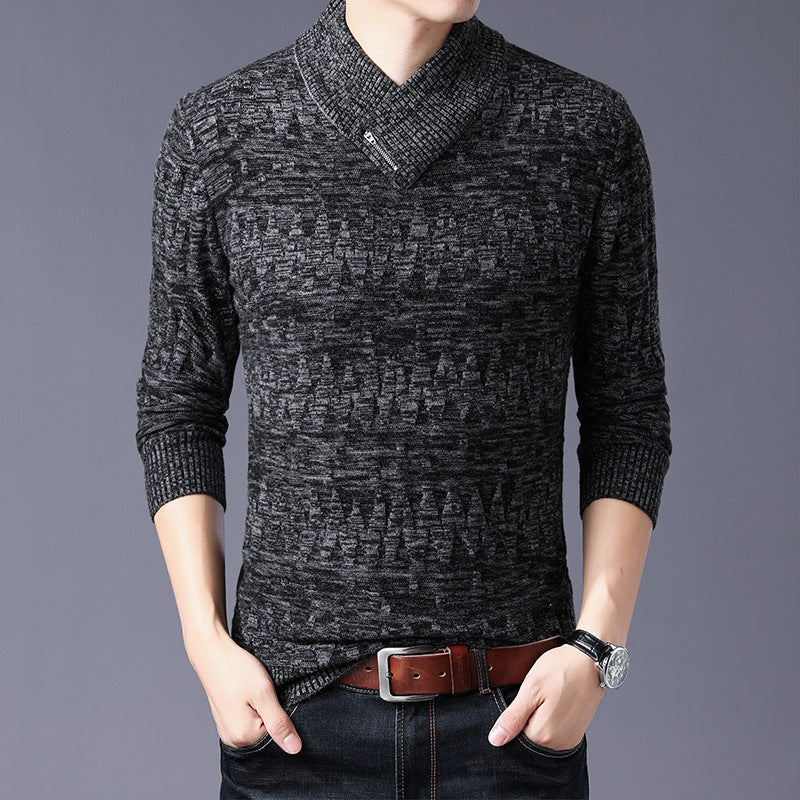 Winter thickened casual men's knitting sweater