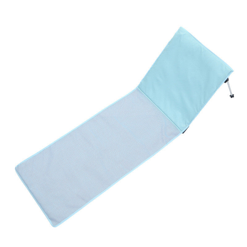 La nueva silla plegable de playa de aleación de aluminio de aviación, cama individual simple para acampar al aire libre, reclinable de playa