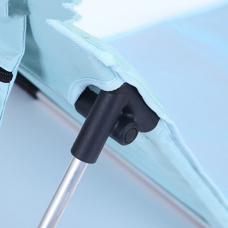 La nueva silla plegable de playa de aleación de aluminio de aviación, cama individual simple para acampar al aire libre, reclinable de playa