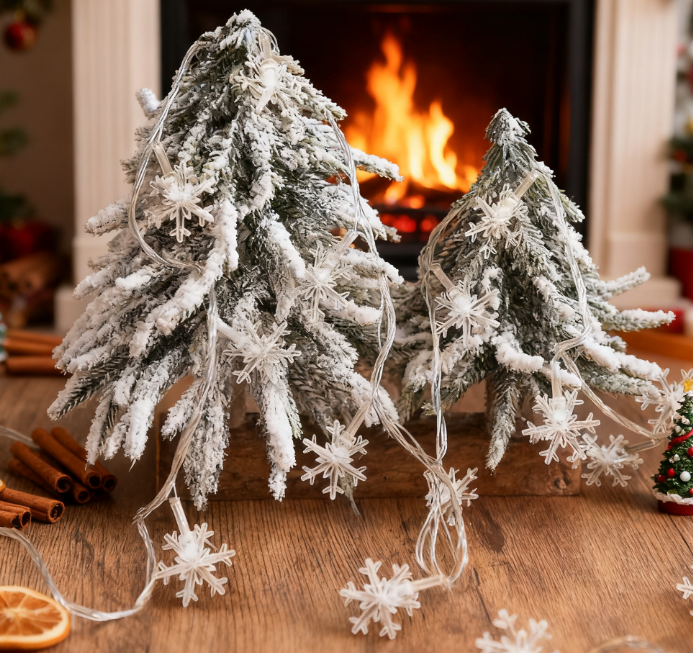 Christmas Snowflake Light - Warm Color Christmas Light LED String