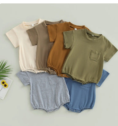 Fashion Rompers Jumpsuit Solid Color
