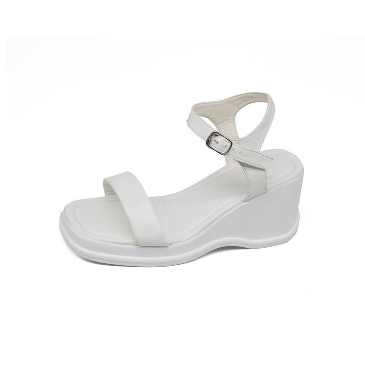 Plateau Keilsandalen Damenschuhe Quadratische Zehenpartie Offene Zehenpartie