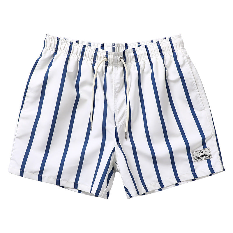 Striped Quick-drying Double-layer Men's Beach Pants