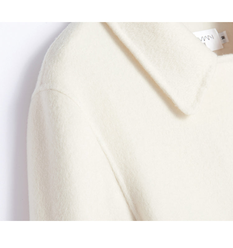 High-end Long Slim-fit Woolen Coat Wool Overcoat Women