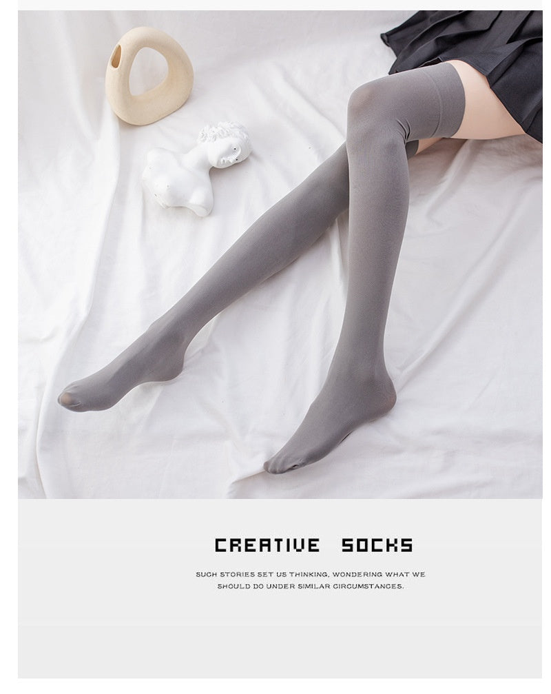 Silicone Stockings Over Knee Socks