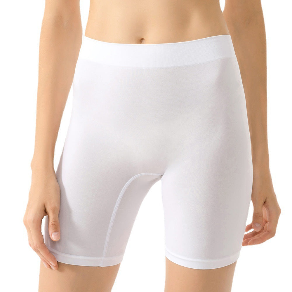 High Waist Belly Contraction Seamless Leggings Women's Plus Size Sports Safety Pants Anti-exposure