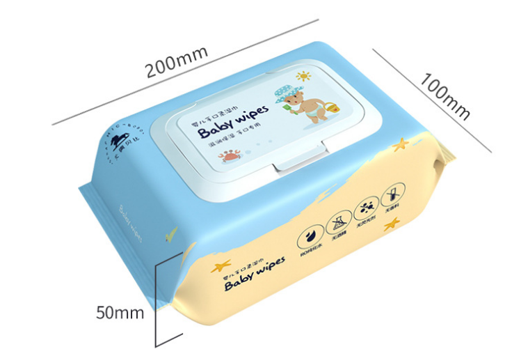 Special Wet Tissue Paper With Cover For Newborn Baby's Mouth