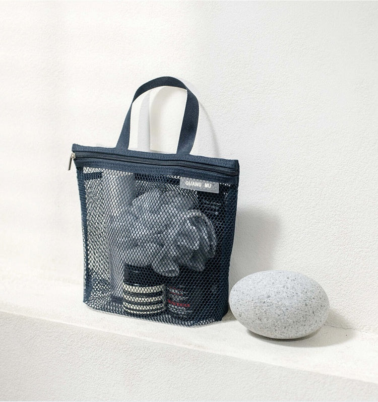 New Portable Makeup Mesh Waterproof Bath Bag