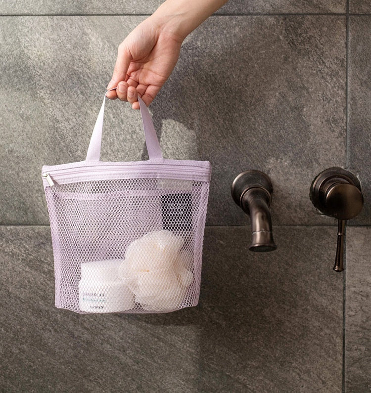 New Portable Makeup Mesh Waterproof Bath Bag