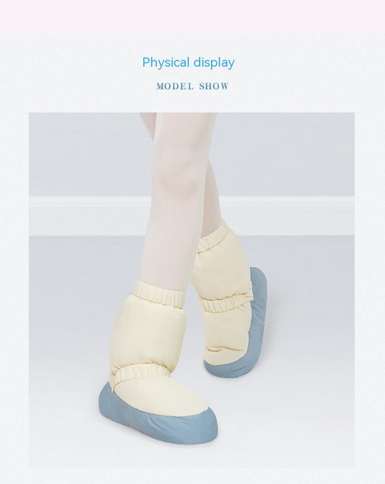 Dance Snow Boots Fleece-lined Dancing Female Ballet Soft Bottom Training Shoes