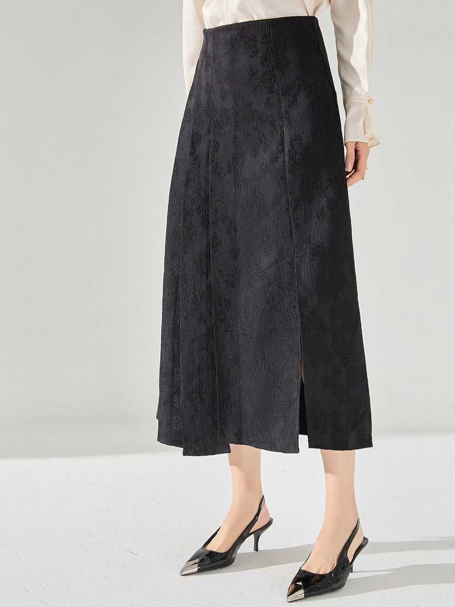 Jacquard Improved Horse-face Skirt Skirt For Women