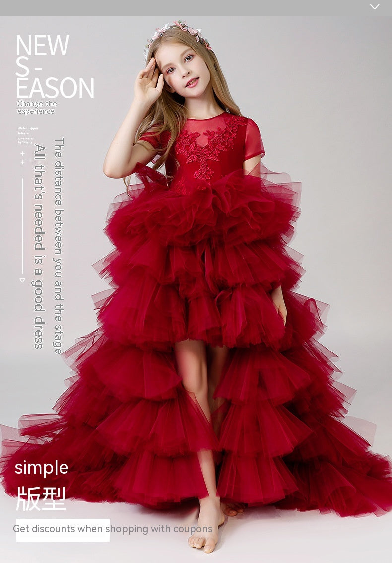 Children's Dress Girls' Princess Dress Trailing