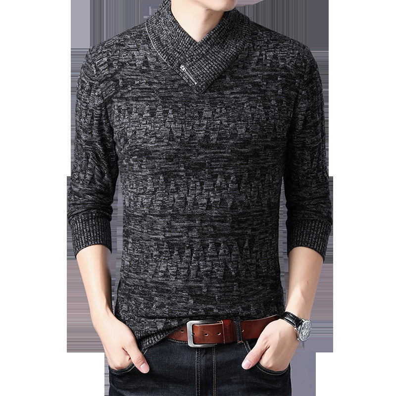 Winter thickened casual men's knitting sweater