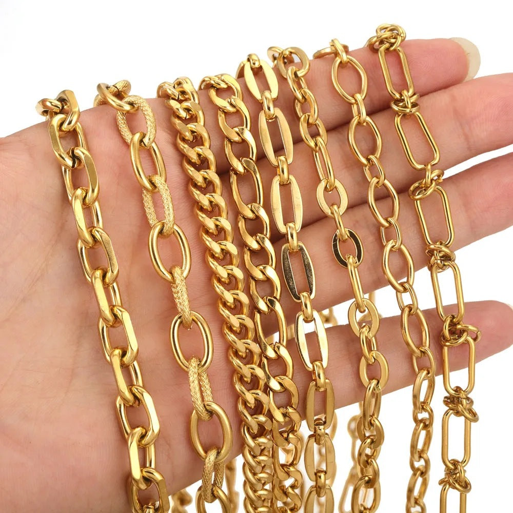 Edelstahl Kette Halskette DIY Handarbeit Schmuck Zubehör