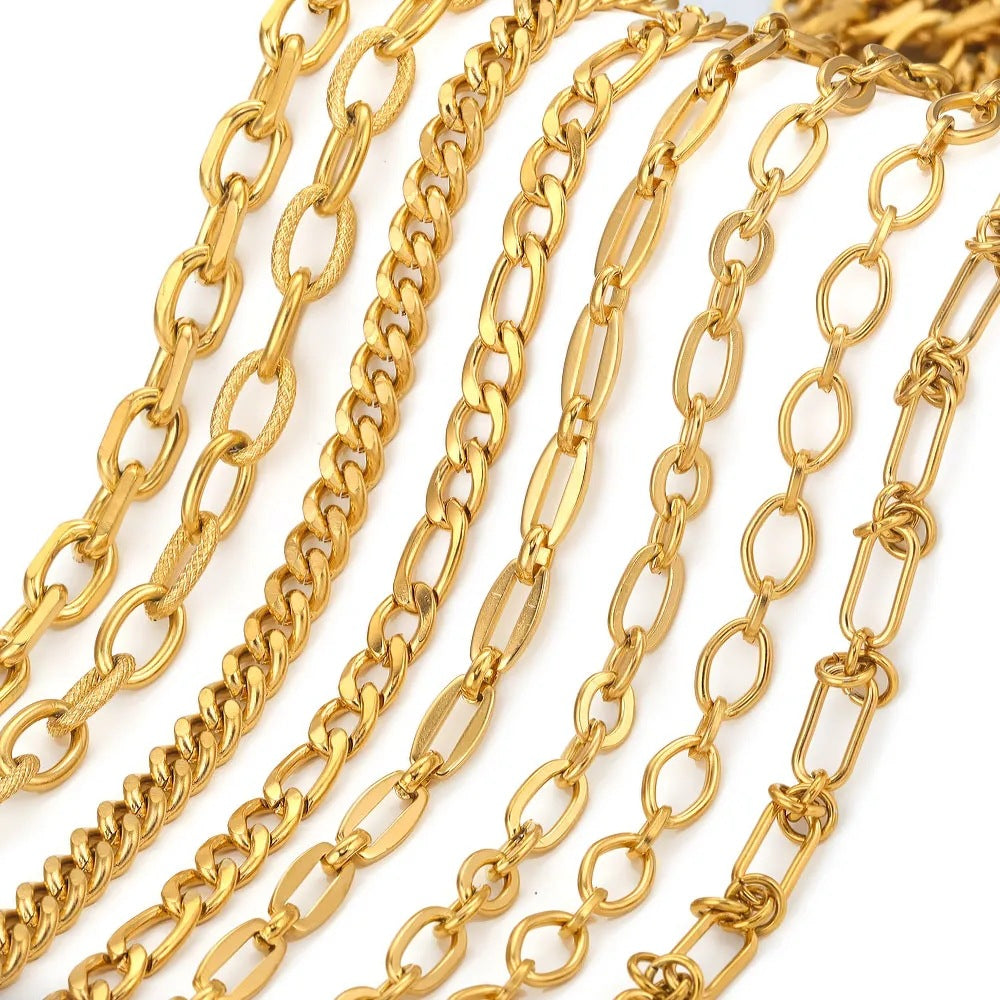 Edelstahl Kette Halskette DIY Handarbeit Schmuck Zubehör
