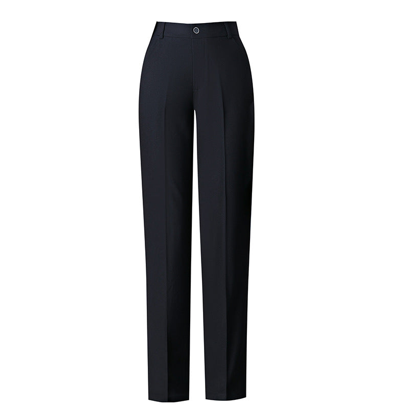 Women's High-waist Straight-leg Casual Suit Trousers