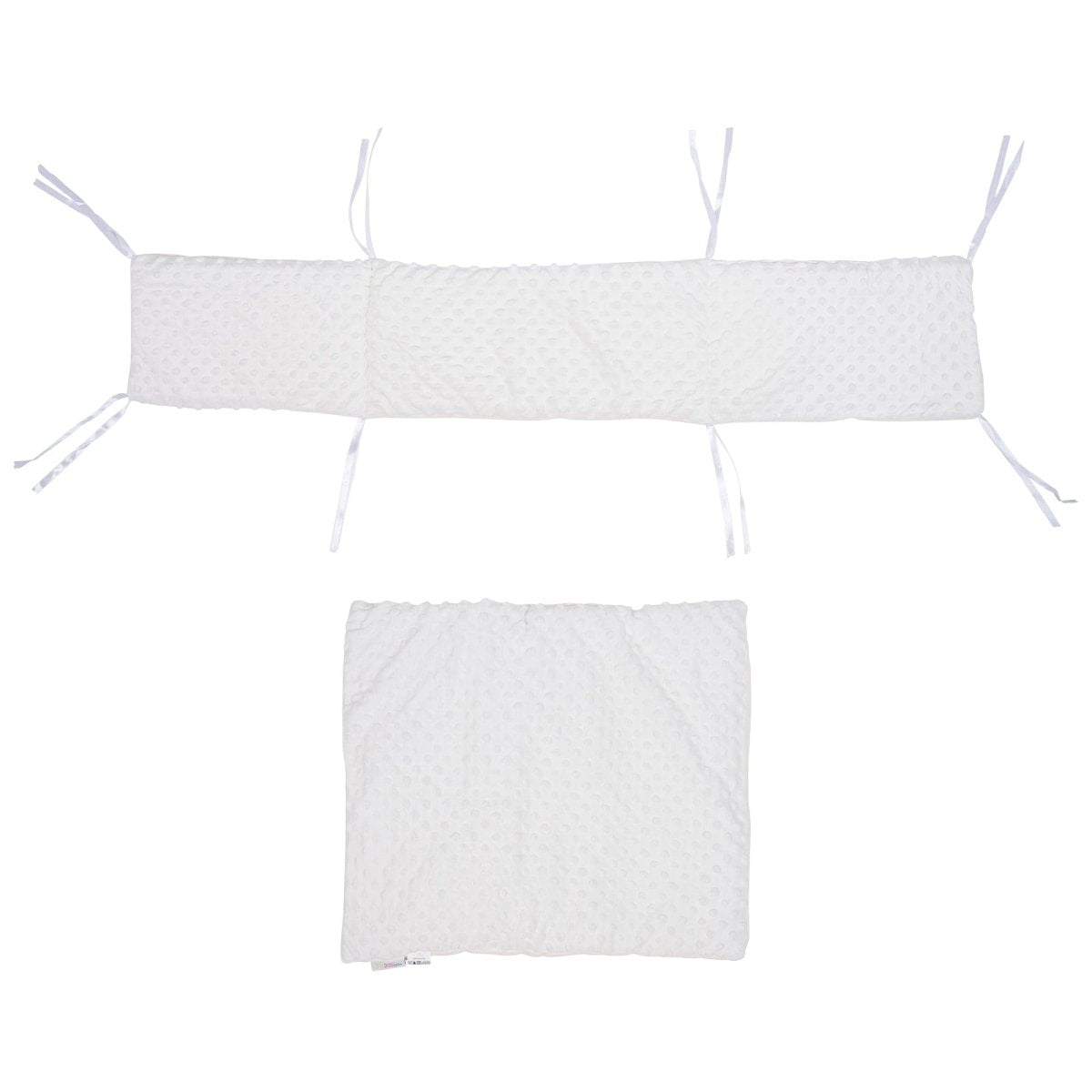 2pc Dimple Crib/Cradle Quilt & Bumper Bedding Set