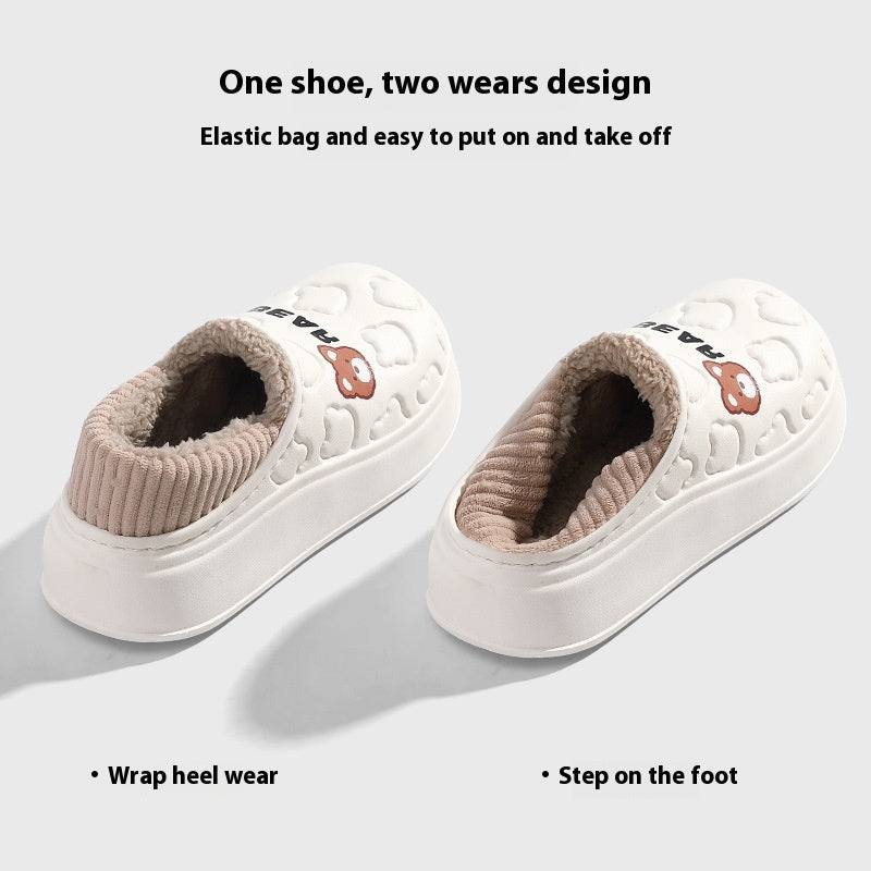 Eva Waterproof Cotton Slippers Women's Winter