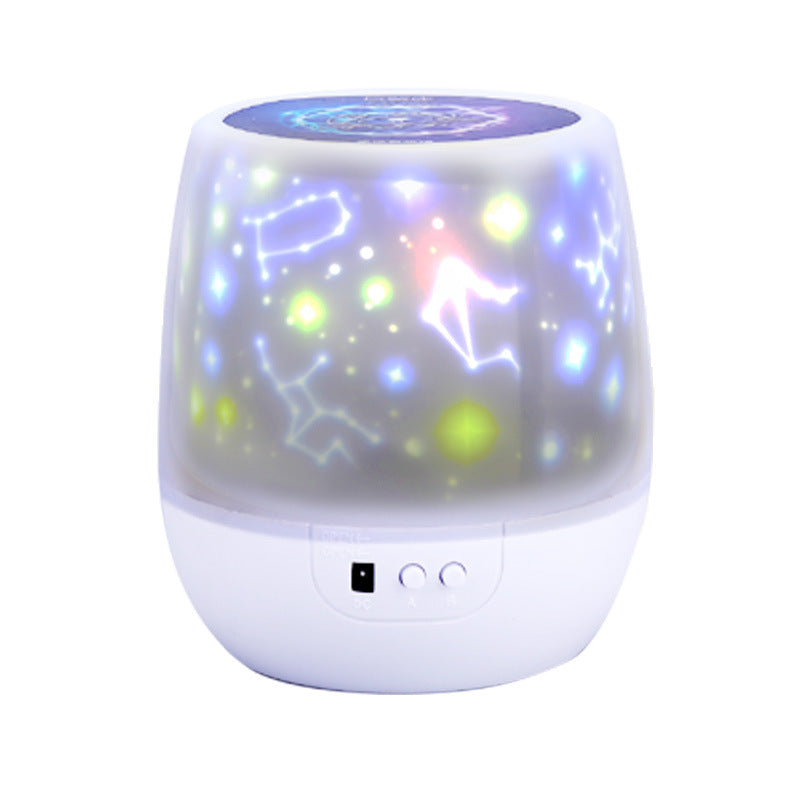 Bluetooth Rotating Star Projection Light Bedroom Full of Stars Atmosphere Night Light Creative Children's Birthday Star Light