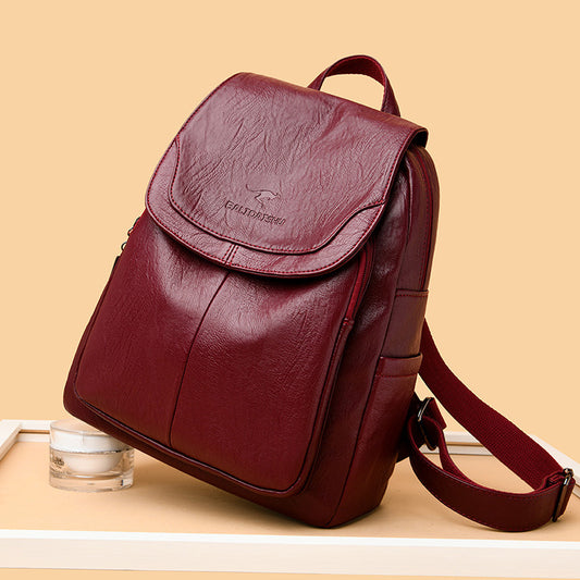 Mochila de mujer de gran capacidad, elegante bolso de viaje de un solo hombro que combina con todo