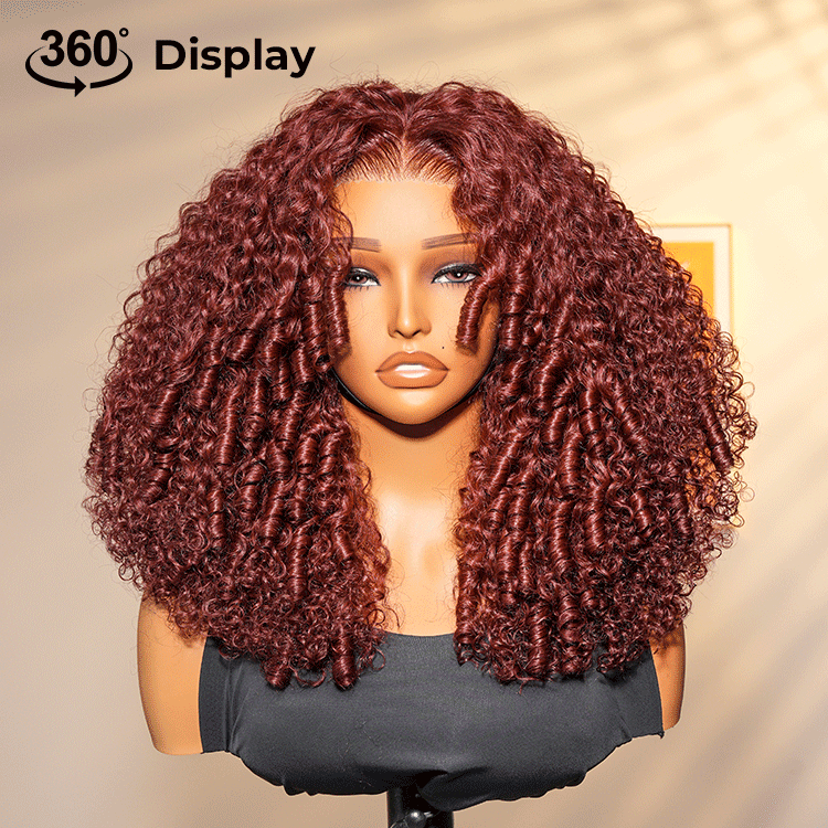 Chic Luxe Hair Big Spiral Curly Wig | Pre-Cut Lace | 100% Human Hair | 250% Density