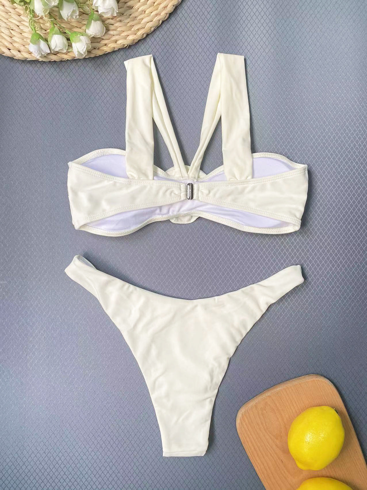 Women's Three-piece 3D Flower Swimsuit