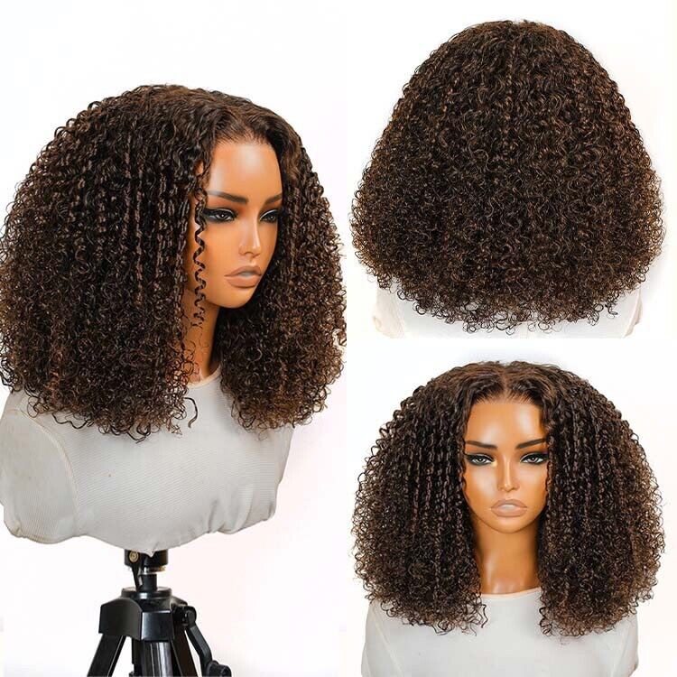 Chic Luxe Hair Glueless Wear And Go Lace Front Bouncy Curly Short Wig | 100% Human Hair