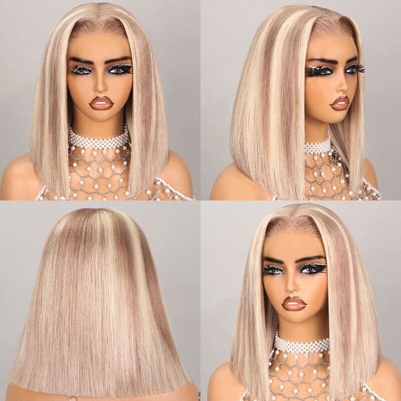 Chic Luxe Hair Glueless Lace Front Straight Wear And Go Short Wig | 100% Human Hair