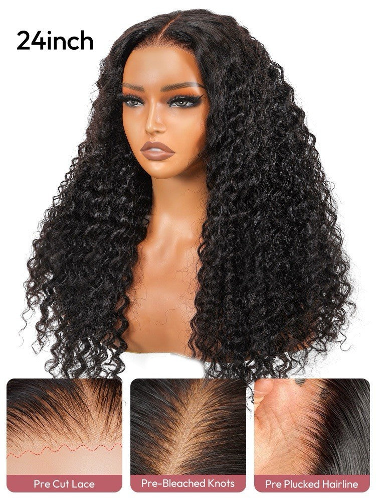 250% Density Ready To Go Pre Cut Lace Deep Wave Wig Glueless