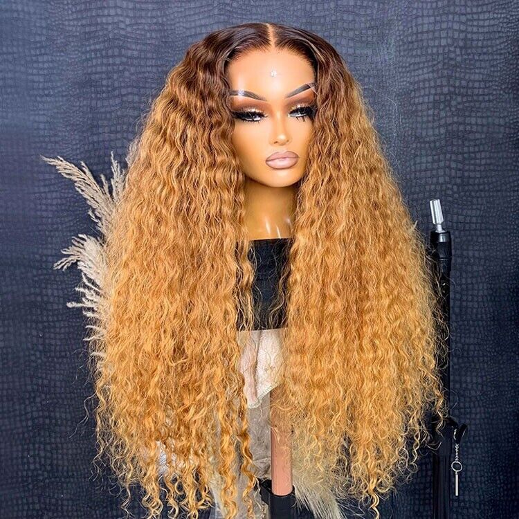 Human Hair Wigs Wig Glueless Wear Go Women Pre-cut Lace Front Curly