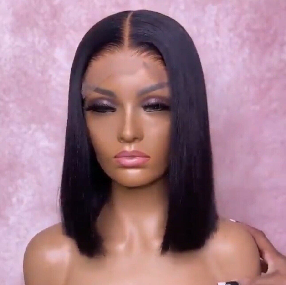 Chic Luxe Hair Straight Short Bob Full Lace Front Wig | 100% Human Hair