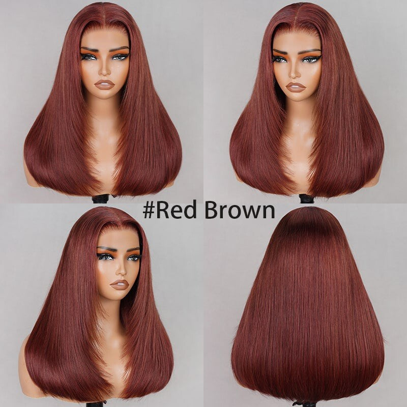Chic Luxe Hair Glueless Pre-Cut Lace Straight Wear Go Layered Wig | 100% Human Hair