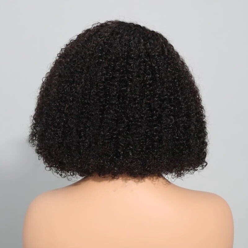 Chic Luxe Hair Glueless Jerry Curly Short Lace Front Bob Wig | 100% Human Hair