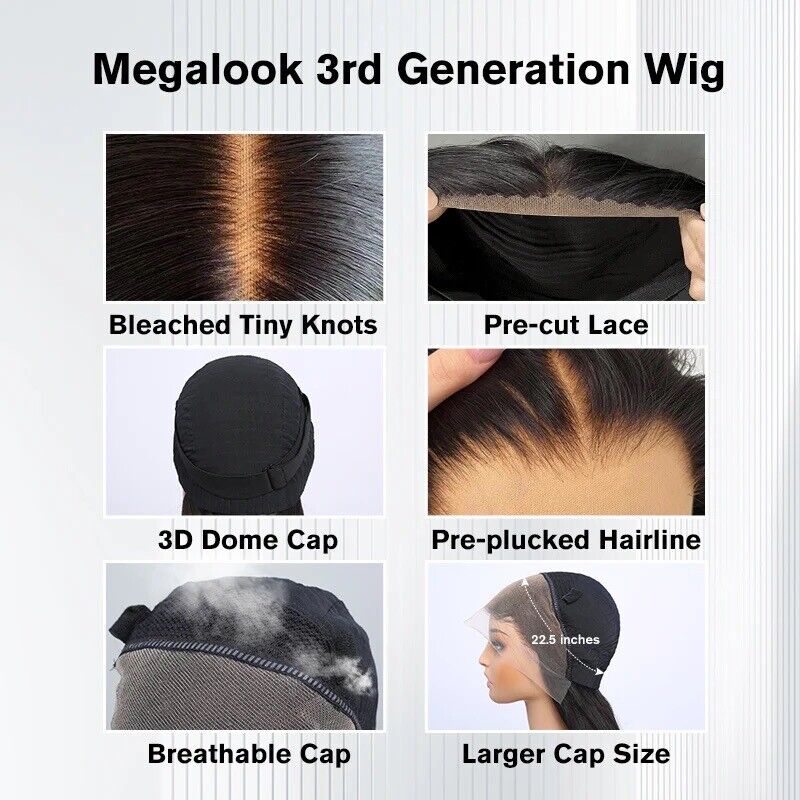 Human Hair Wigs Wig Glueless Wear And Go Women Lace Front Curly Long
