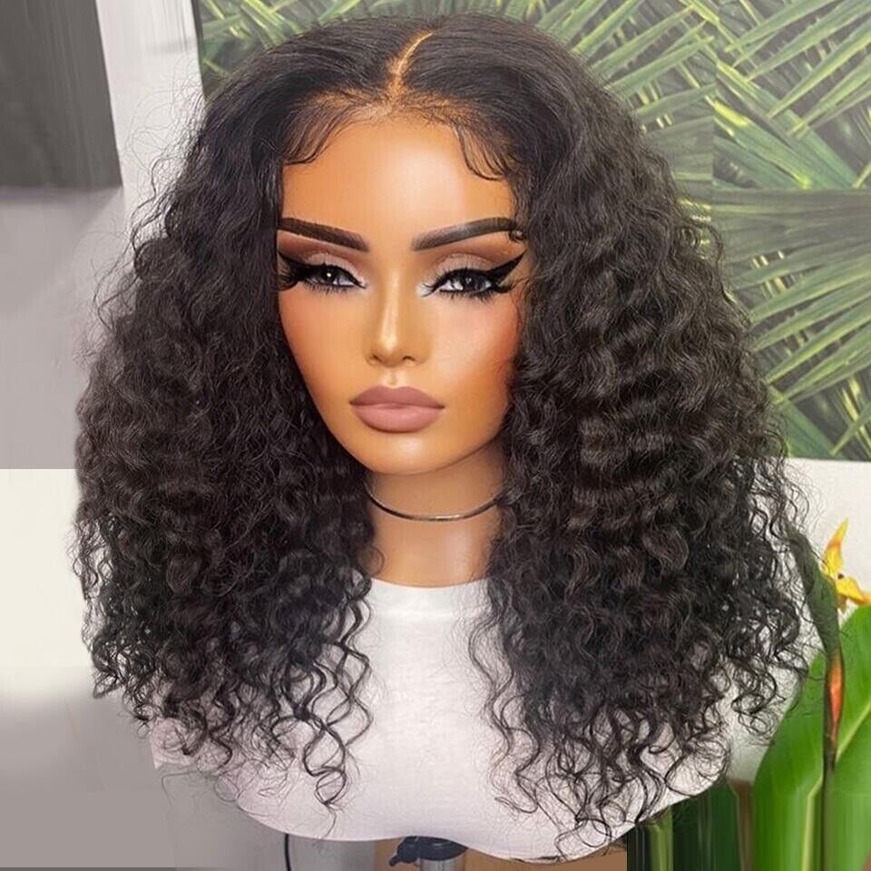 Chic Luxe Hair Glueless Deep Wave Invisible Full Lace Front Short Wig | 100% Human Hair
