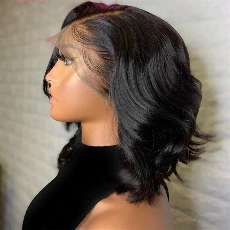 Chic Luxe Hair Wavy Short Lace Front Bob Wig | 100% Human Hair