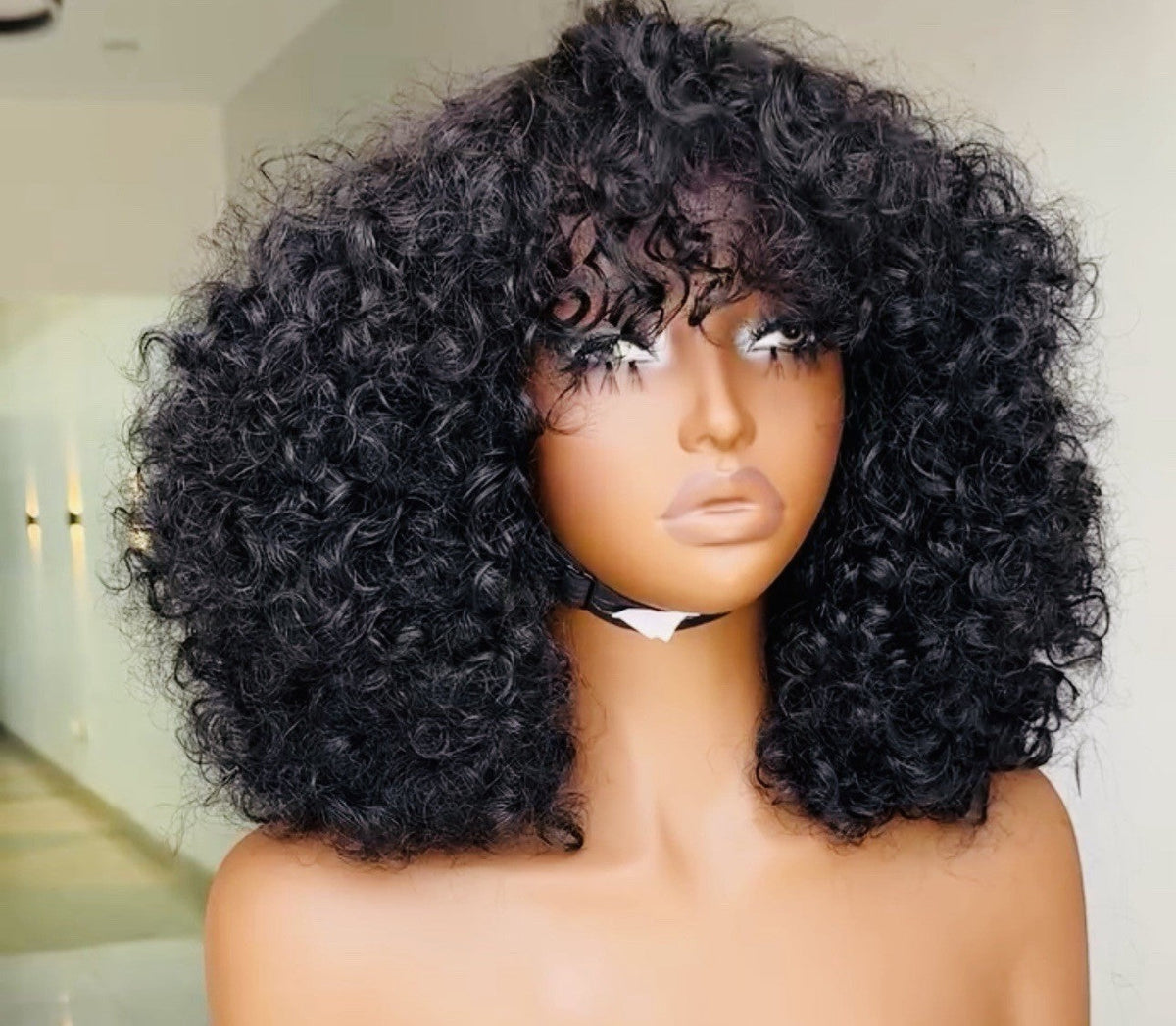 Chic Luxe Hair Vietnamese SDD Lace Front Bouncy Curly Glueless Fringe Bob Wig | 100% Vietnamese Hair | 250% Density