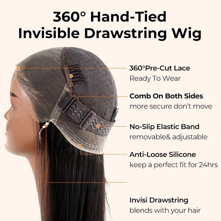 Chic Luxe Hair Glueless Ready To Wear 360 Lace Front Pre-Styled Wig | 100% Human Hair