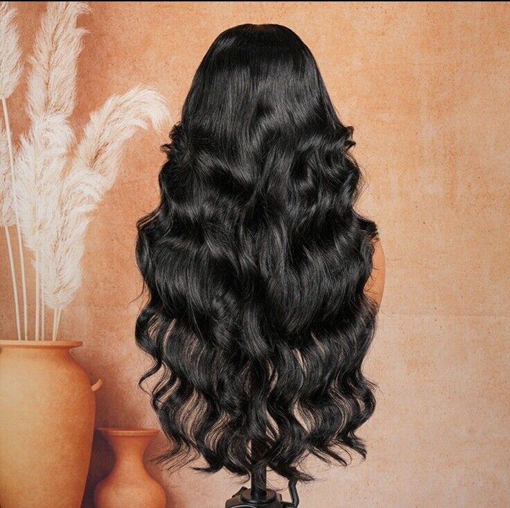 Chic Luxe Hair Customised Glueless Wavy Full Density Lace Front Wig With Bangs | 100% Human Hair