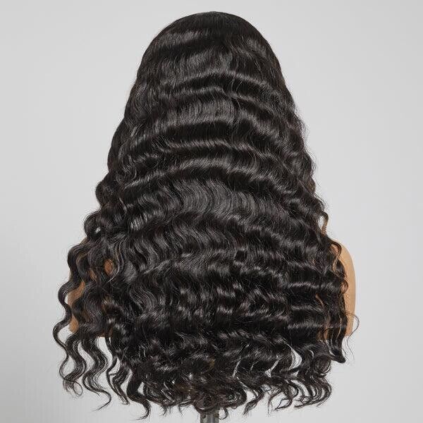 Chic Luxe Hair Glueless Highlight Wavy Lace Front Long Wig | 100% Human Hair | 210% Density