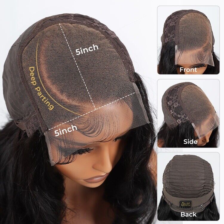 Chic Luxe Hair Blonde Bob With Dark Brown Roots Ombre Lace Closure Bob Wig | 100% Human Hair