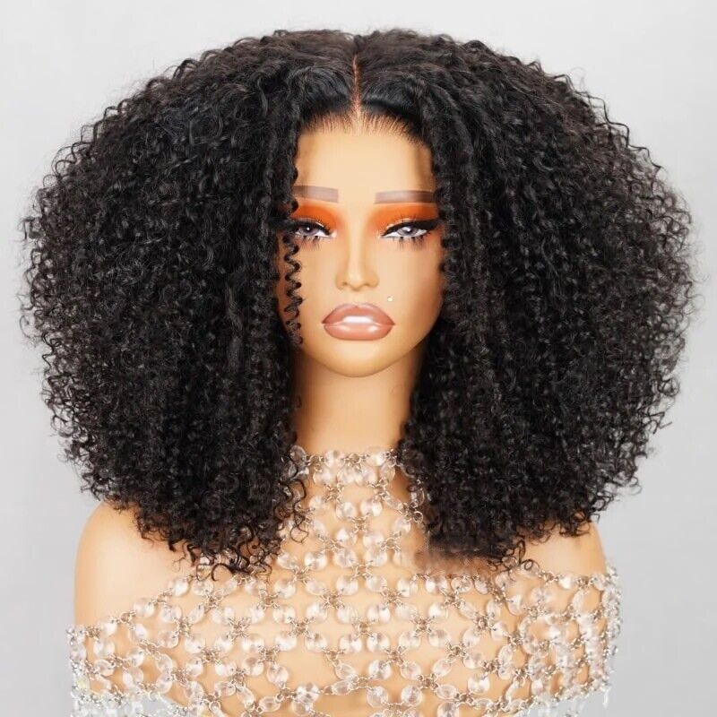 Chic Luxe Hair Full Glueless Wear & Go Kinky Curly Lace Front Wig | 100% Human Hair