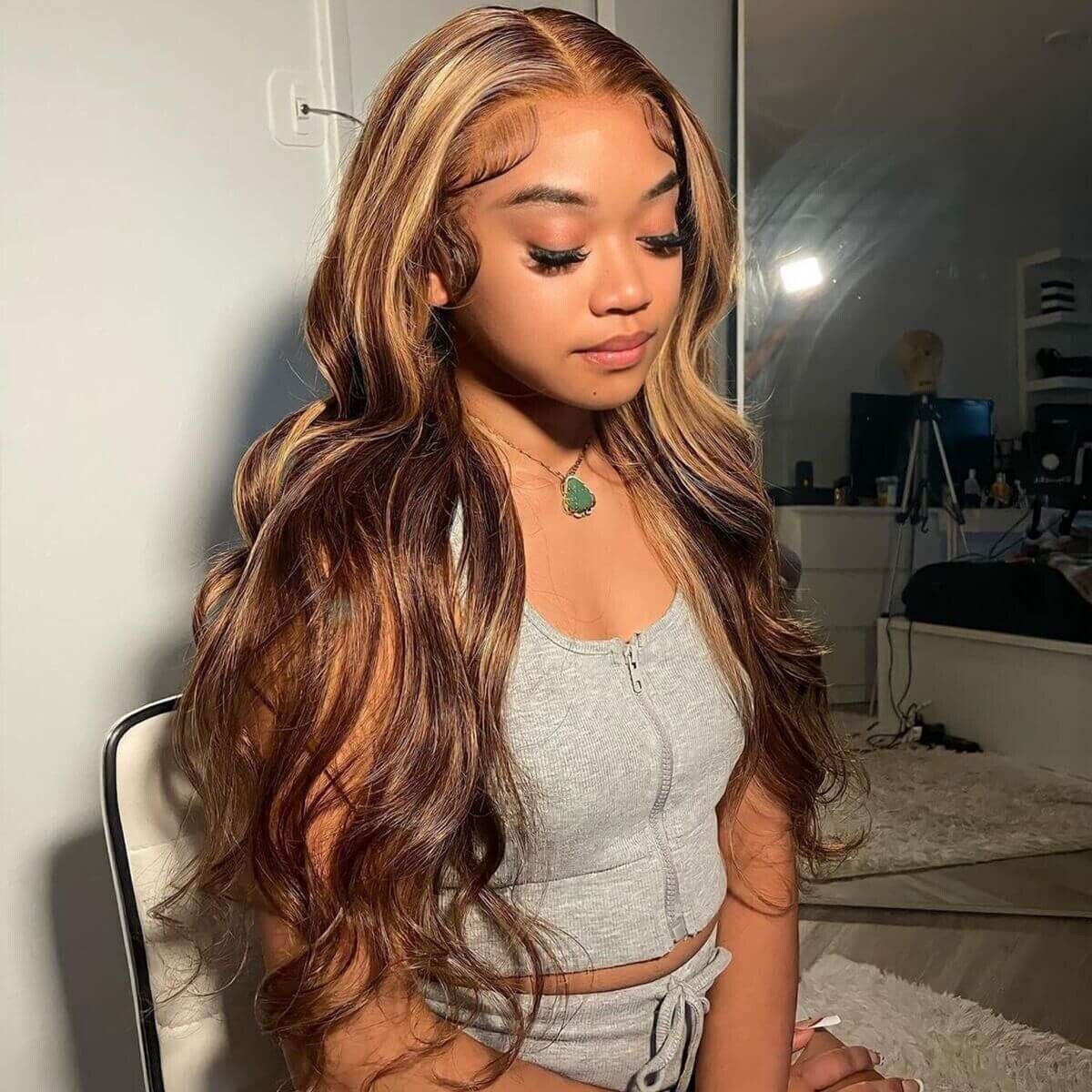 Chic Luxe Hair Glueless Wavy Full Lace Front Piano Wig | Long/Short | 100% Human Hair