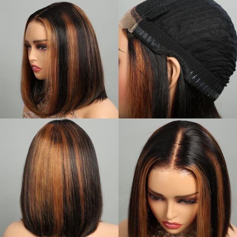 Chic Luxe Hair Glueless Wear & Go Lace Front Short Bob Wig | 100% Human Hair