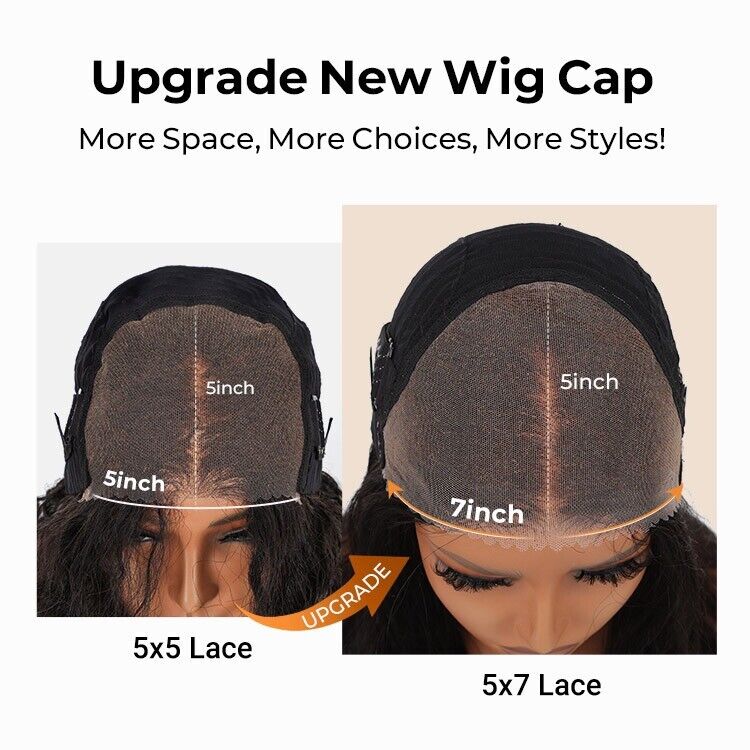 Human Hair Glueless Pre Cut Lace Ready To Wear Wig Body Wave Women Wigs 250%