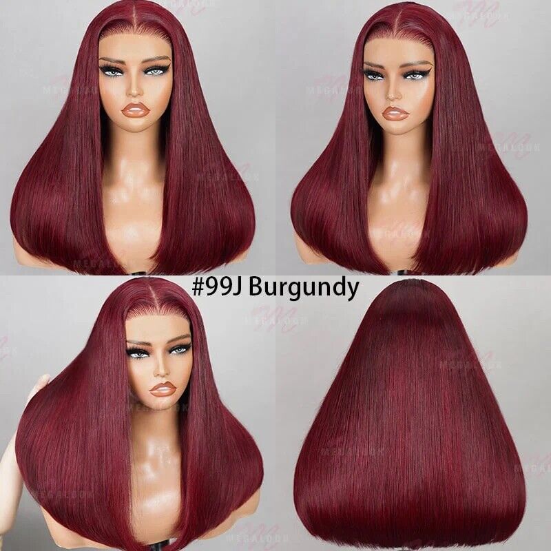 Glueless Pre Cut Lace Front Straight Wear And Go Short Human Hair Wig