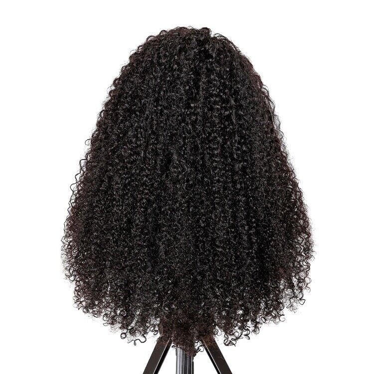 Human Hair Wigs Glueless Ready To Wear Natural Fluffy Curly Lace Front Women